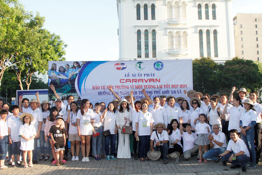 Chương trình Caravan Cần Giờ “Bảo vệ môi trường vì một tương lai tốt đẹp hơn” - Ảnh 1.