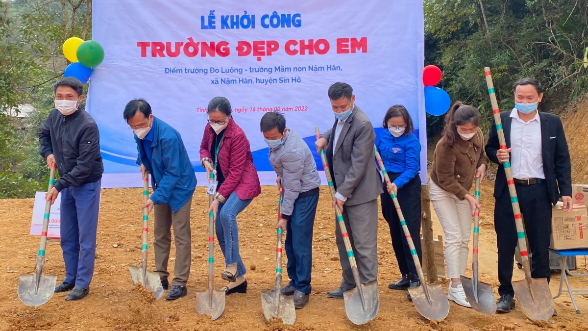 Lễ khởi công xây dựng điểm trường tại tỉnh Lai Châu.