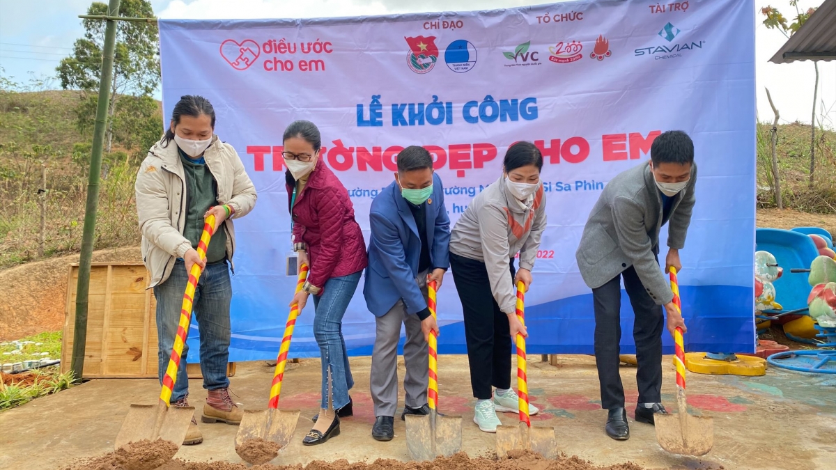 Lễ khởi công xây dựng điểm trường tại tỉnh Điện Biên.