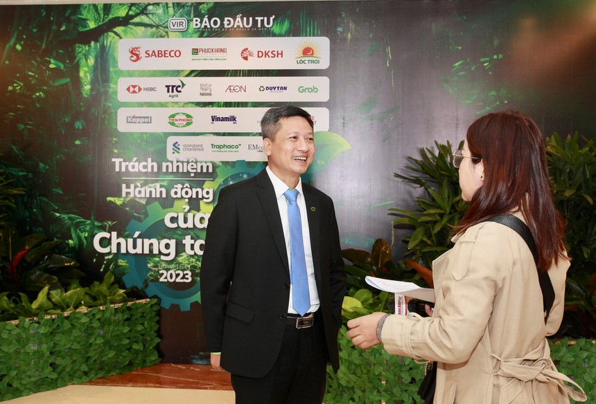 Ông Nguyễn Văn Thức, Phó tổng giám đốc, Nhựa Tiền Phong chia sẻ bên lề Hội thảo