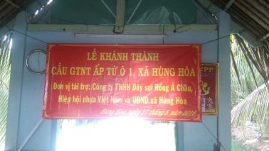 Khánh thành cầu tại đến huyện Hùng Hòa, xã Tiểu Cần, tỉnh Trà Vinh