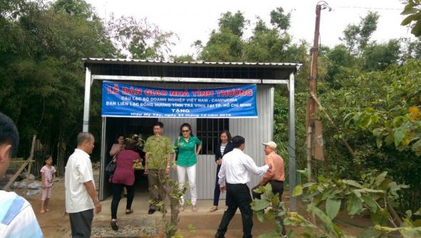 Trạo tặng nhà tình thương tại xã Mỹ Thuận Tây, Trà Vinh