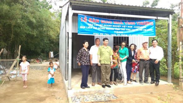 Trạo tặng nhà tình thương tại xã Mỹ Thuận Tây, Trà Vinh