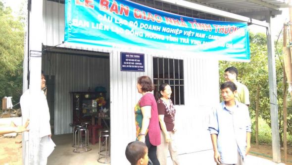 Trạo tặng nhà tình thương tại xã Mỹ Thuận Tây, Trà Vinh