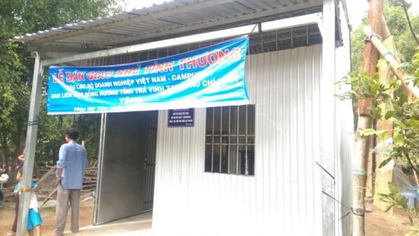 Trạo tặng nhà tình thương tại xã Mỹ Thuận Tây, Trà Vinh