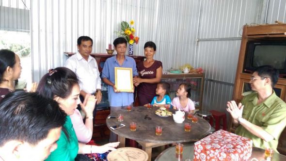 Trạo tặng nhà tình thương tại xã Mỹ Thuận Tây, Trà Vinh