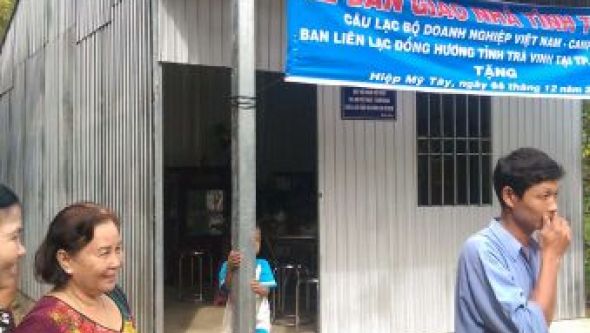 Trạo tặng nhà tình thương tại xã Mỹ Thuận Tây, Trà Vinh