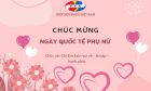 Chúc mừng ngày Quốc Tế Phụ Nữ 8/3