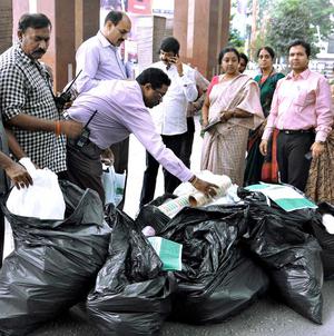 BBMP at a loss on how to handle plastic collected during raids